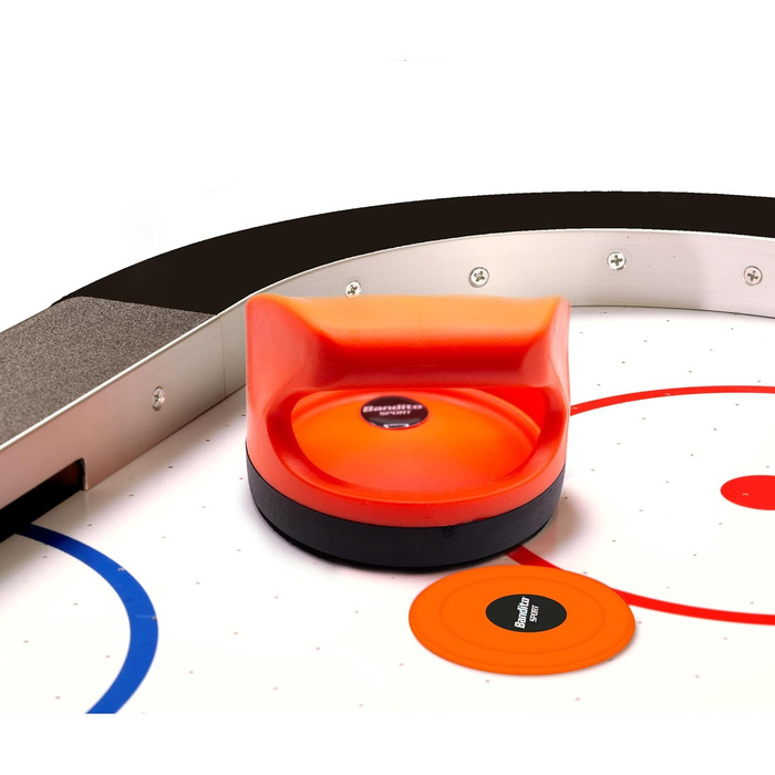 Аерохокейна шайба Bandito SpeedFire, турнірний розмір, Ø 70 мм, 24 г. Для активних гравців та професіоналів, виготовлена з ударостійкого ABS-матеріалу, суперковзаючий ефект, яскраво-червона, набір з 3 / 10 SpeedFire 10 шт.