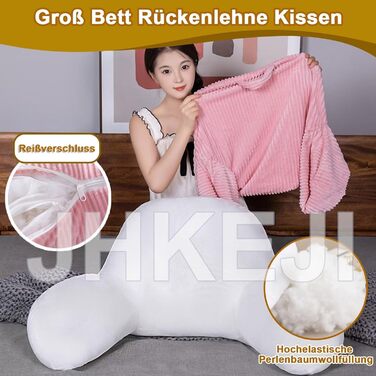 Подушка для спинки ліжка 805015 см, вельветова подушка для читання для ліжка та дивана, подушка для спинки ліжка з підлокітником, велика подушка для спинки дивана, настінна подушка для узголів&39я ліжка з чохлом, який можна прати, бежевий 8051 см