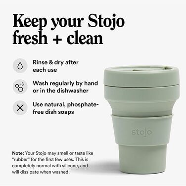 Складана кавова кружка для носіння в дорозі, 355 мл, багаторазова та складна силіконова дорожня кружка з кришкою, портативна, кишеньковий розмір, можна мити в посудомийній машині, колір шавлії, один розмір, сіро-зелений