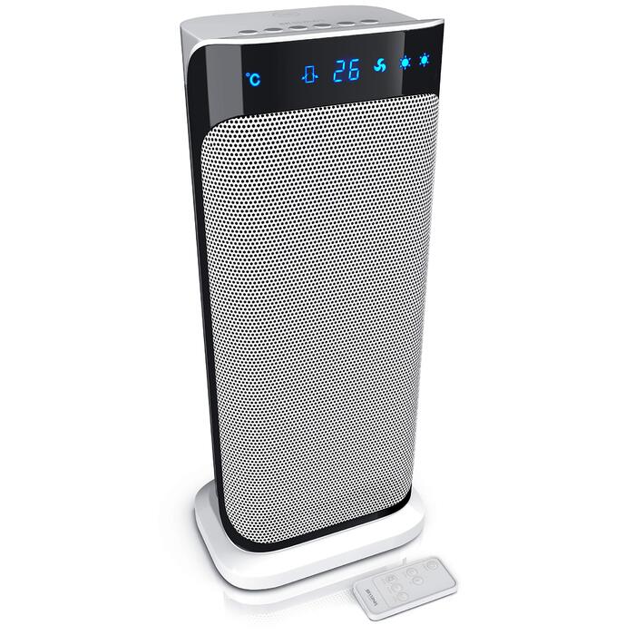 Тепловентиляторний обігрівач потужністю 2000 Вт з пультом дистанційного керування - Великий та потужний - Лауреат нагород - Енергозберігаючий та тихий - Підходить для ванної кімнати, вітальні, дитячої кімнати та немовлят - Функція коливання - Обігрівач - 