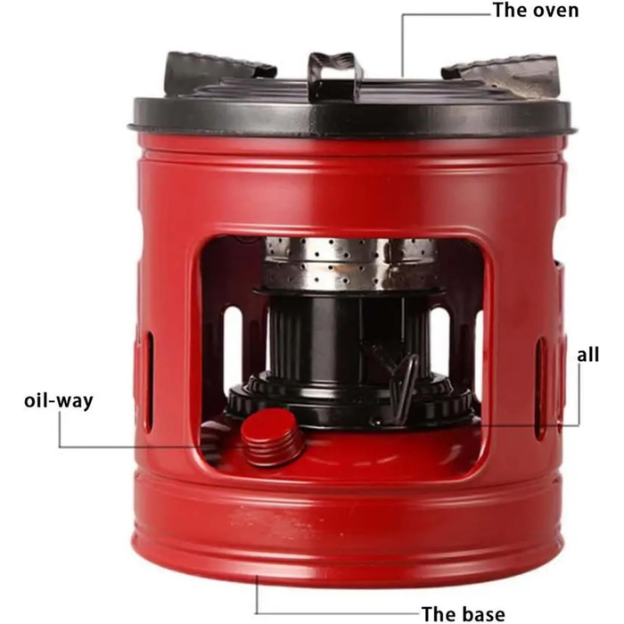 Ефективна, герметична вулична піч, тонка, герметична, для походів, подорожей з рюкзаком, приготування їжі на свіжому повітрі, туристична піч