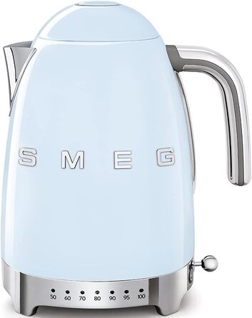 Чайник Smeg KLF04PBEU, 2400, 1,7 літра, Пастельно-блакитний одномісний