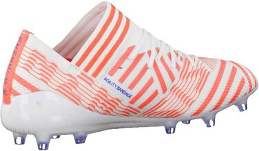 Жіночі футбольні бутси adidas Nemeziz 17.1 FG, розмір 38 EU, білі, чорний колір Mystery Ink, легкий кораловий