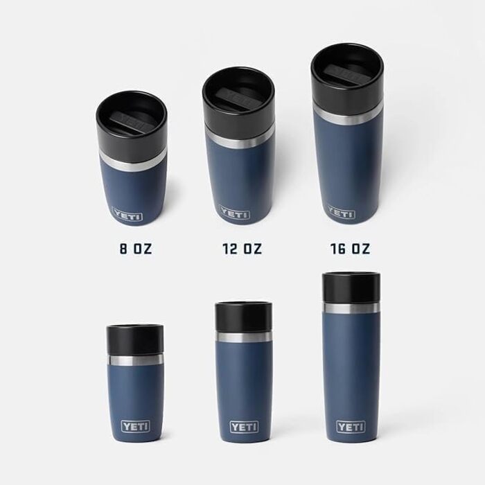 Дорожня пляшка YETI Rambler об&39ємом 355 мл (12 унцій) з герметичною кришкою, термос з нержавіючої сталі з вакуумною ізоляцією чорний колір