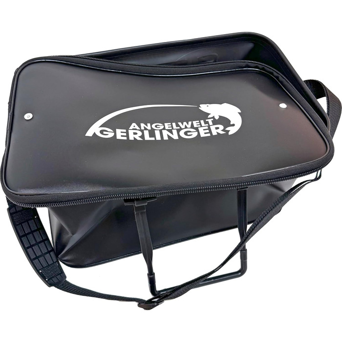 Водонепроникна сумка Gerlinger, сумка для риболовлі, сумка для човна, сумка для спінінга, сумка для наживки, риболовля, на відкритому повітрі, для кемпінгу, плечовий ремінь, 44x26x25 см