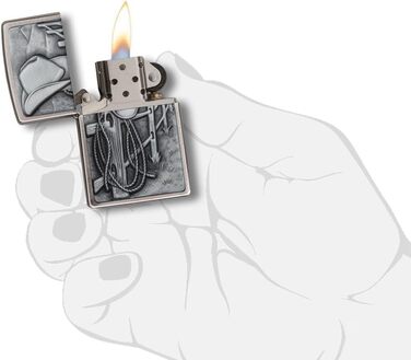 Запальничка  Zippo Матовий хром
