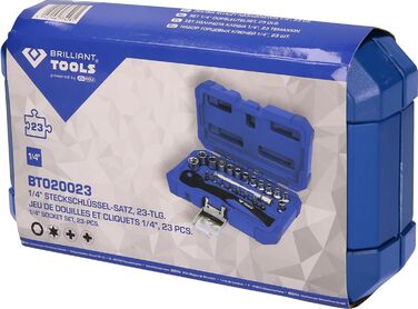 Набір торцевих головок KS TOOLS 1/4, 23 предмети