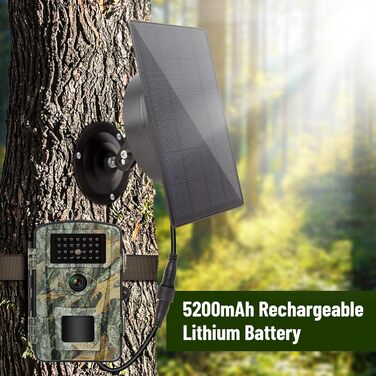 6V 2A Camera Wildlife Camera Solar Panel Solar Charger 5200mAh Integrated Lithium Battery Portable Outdoor Mobile Solar Charger for Wildlife Camera, BST52, 6V 2A Camera Wildlife Camera Solar Panel Solar Charger 5200mAh Integrated Lithium Battery Portable 