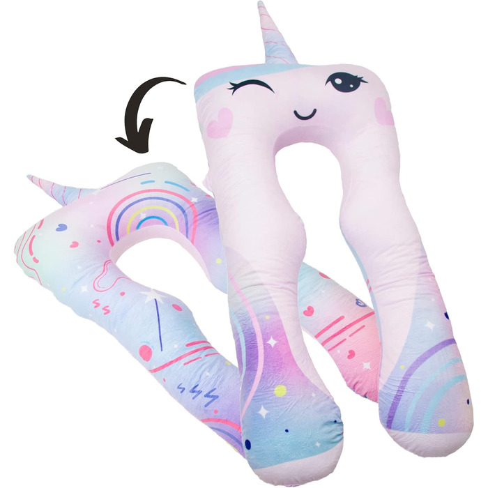 Комфортна подушка для здоров'я дітей подушка для сну антистрес подушка для дітей з СДУГ (єдиноріг)