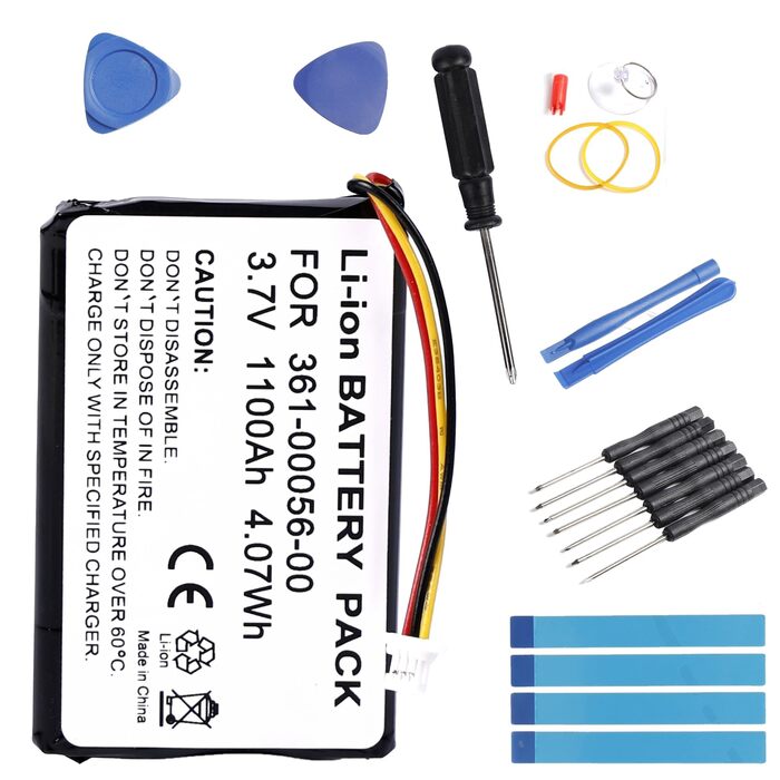 Літій-іонний акумулятор 3.7V 1100mAh сумісний з Garmin GPS Drive 50 LM, Drive 51LMT-S, DriveSmart 5 LMT, New 30, New 50LM, New 52, New 52LMT, New 55LMT 361-000 ремонт