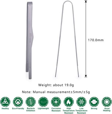 Кухонний гриль Щипці для гриля Титанова чашка для барбекю Кліпса для барбекю Щипці для смаження Пінцет без опіків Багатофункціонал