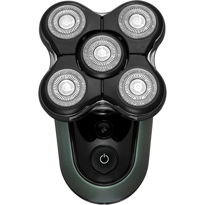 Чоловіча електрична бритва для лисої голови Remington функція Turbo Boost Літій-іонна бритва (5 бритвених головок, гладке гоління макс. 0,2 мм, камера для збору волосся, тример для деталей, водонепроникність) Бритва XR1600
