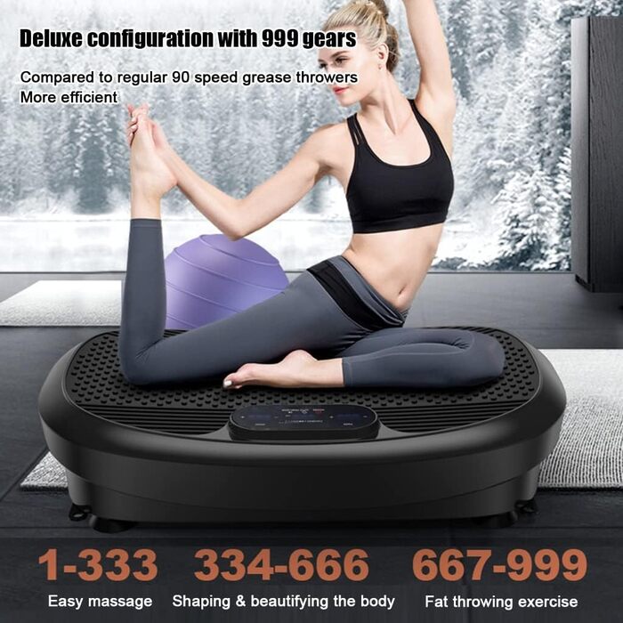 Тренажер RIEJIN 4D Vibration Plate Потрійний мотор коливання, лінійний, пульсація для 4D руху Вібраційна платформа для схуднення