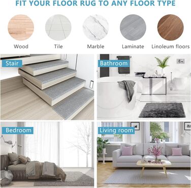 Килимок протиковзкий для килима Vicloon, 30 шт. Килимок протиковзкий для килима, що миється, кутова протиковзка накладка для килим