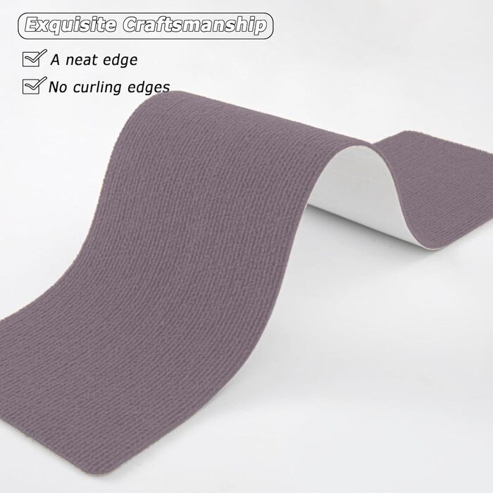 Сходинки 20 x 56 см, м&39який ворс, самоклеючі та протиковзкі, можна різати, багаторазові, 5 протиковзких сходинок, килимки для сходів для дітей та домашніх тварин, A