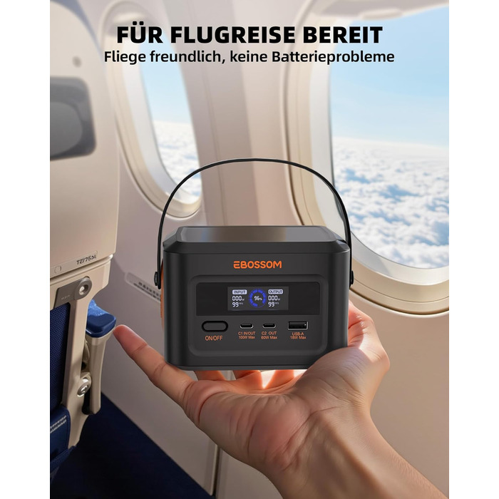 Портативна електростанція H100, сонячний генератор, портативний акумуляторний генератор з РК-дисплеєм. Швидка зарядка LiFePO4 акумулятора ємністю 99,2 Втгод, 3-портовий портативний резервний акумулятор потужністю 120 Вт, для автофургонів та як аварійний г