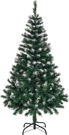 Реалістична штучна різдвяна ялинка зі сніговими верхівками 120 см RBFGYIOP