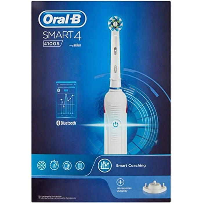 Електрична зубна щітка Oral-B Power Smart 4 4100S біла, 450 г