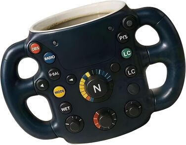 Чашки для керма з нержавіючої сталі та смоли для фанатів гонок, можна мити в посудомийній машині, кавові кружки