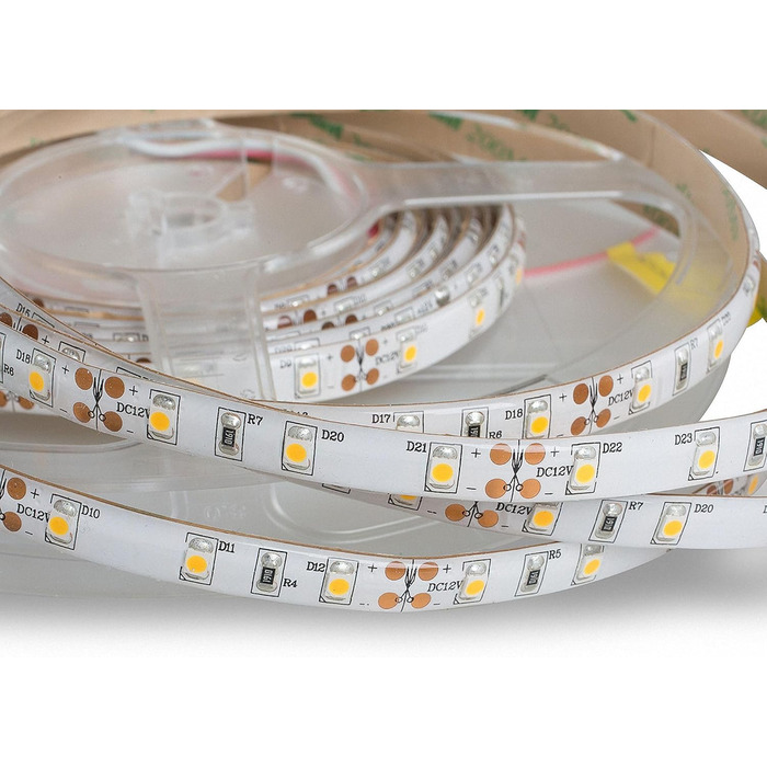 Світлодіодна стрічка Mextronic LED 3528 Холодне біле світло (6000K) 24W, 500 см, 12V, IP44