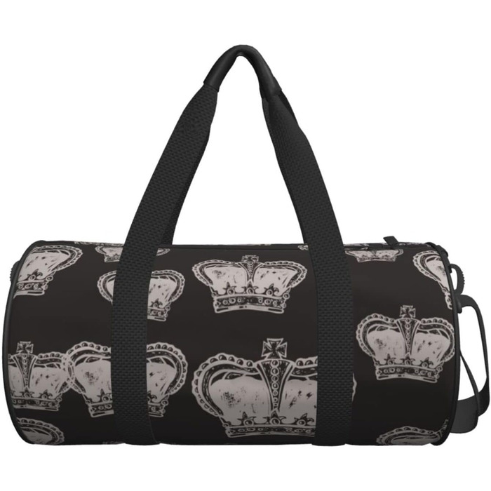 Вінтажна дорожня сумка Корона, спортивна сумка для чоловіків та жінок, містка спортивна сумка-мішок