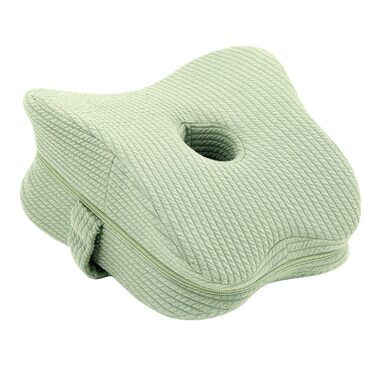 Подушка для коліна, ортопедична подушка для ніг з піни з ефектом пам&39яті при болю в стегнах, ішіасі, болю в ногах, болю в колінах, подушка для ніг вагітних для сну на боці, зелена