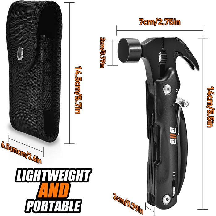Подарунки для чоловіків, 12 в 1 мультитул Гаджети для чоловіків Подарунки для тата, Подарунок на день народження для чоловіків Нап
