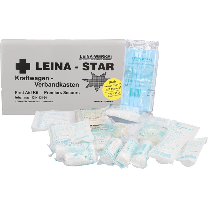 Аптечка першої допомоги DIN 13164 B з рятувальною ковдрою, 73600