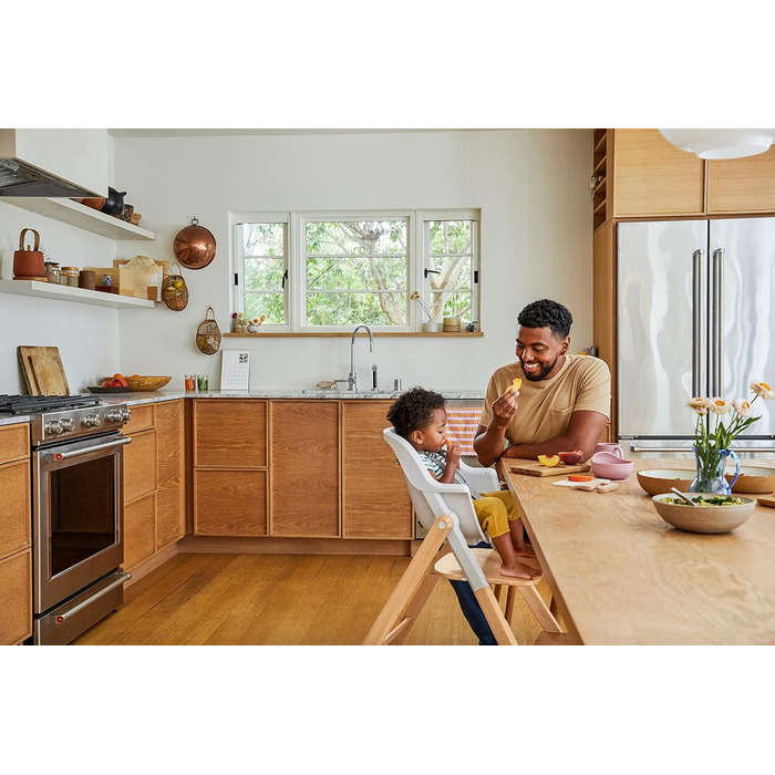 Дитячий стільчик для годування Ergobaby Evolve 2-в-1 ергономічний дитячий стільчик для годування, росте разом з вашою дитиною від 6 місяців, дитячий стільчик для годування з 5-точковим ременем безпеки, дитячий стільчик для годування з регульованим сидіння