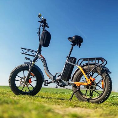 Складаний електричний велосипед Y20 Pro E-Bike з акумулятором 48 В 30 Аг, запас ходу до 120 км, 7-швидкісний чоловічий фетбайк для гірського велосипеда, пляжу та снігу