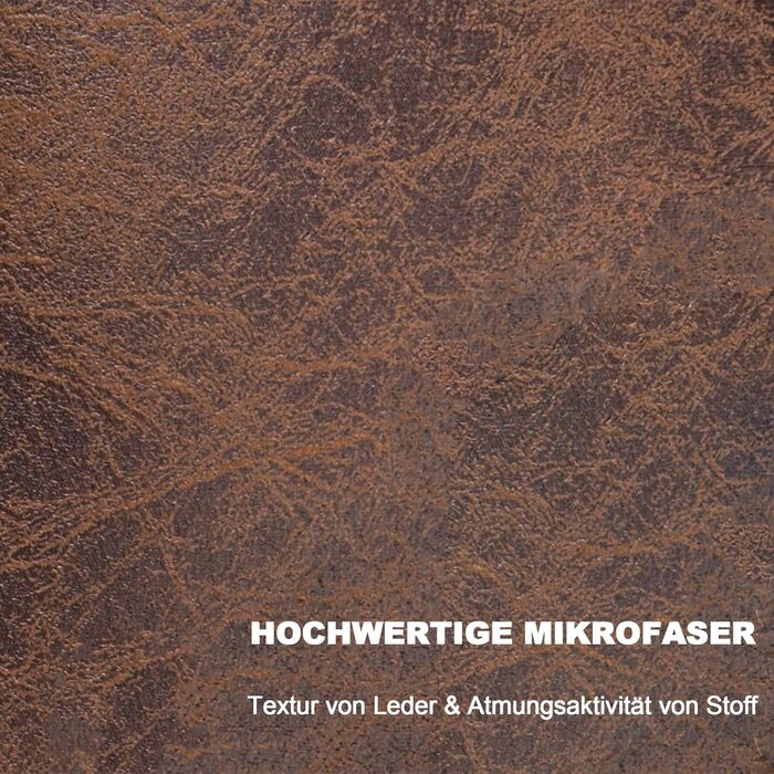 Сучасне крісло MCombo, крісло-реклайнер для вітальні, з поперековою подушкою, ретро вінтажне крісло для читання, крісло для відпочинку, м&39яке крісло, 4779-1 (коричнева мікрофібра)