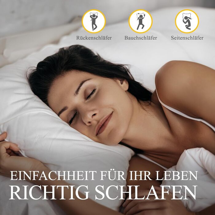 Помаранчева хвиляста пухова подушка 80x80 см, пір&39яна подушка - Однослойна подушка для сну з пуху та пера 80x80, сертифікована RDS та Oeko-TEX, подушка для сну на боці для максимальної підтримки та розкішного комфорту сну 80x80 см