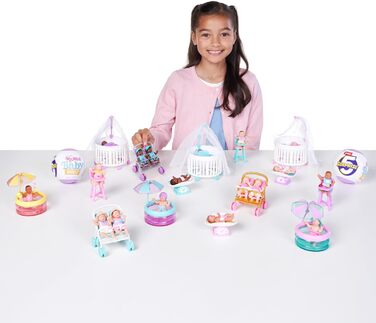 Від ZURU, колекційна капсула-сюрприз, іграшка для дівчаток, реалістичний міні-немовля, ігровий набір та аксесуари, серія 2, 5 Surprise My Mini Baby Series 2