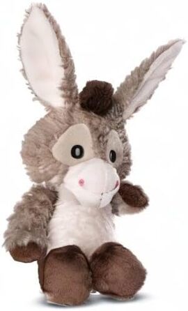М'яка іграшка Ослик Donkeylee 22 см реалістична плюшева іграшка з ніжного плюшу для обіймів та ігор, милий плюшевий друг для дітей та дорослих, 49033, чудовий подарунок, сірий 22 см