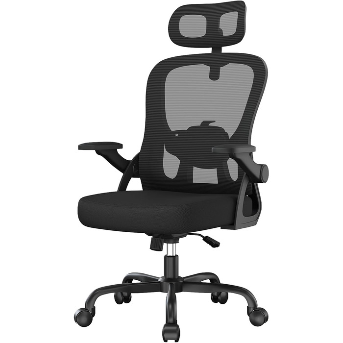 Ергономічне офісне крісло rattantree, сітка, чорний