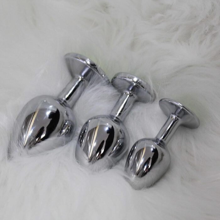 Набір анальних плагів Aclouddate, з кристалом