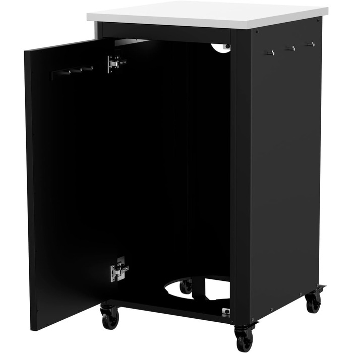 Вулична кухня cozze Висота 110 см Стільниця з нержавіючої сталі Модульна конструкція З місцем для зберігання та гачками Всепогодна та міцна Для печі для піци та гриля 90537