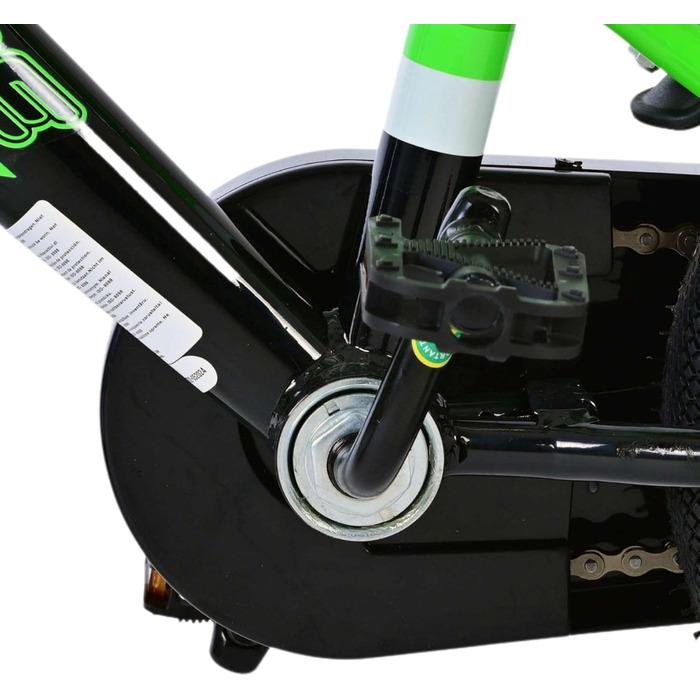 Дитячий велосипед Volare Sportivo для хлопчиків, 12 дюймів, зелено-чорний