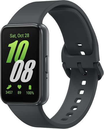 Розумний годинник Samsung Galaxy Fit3, фітнес-годинник як фітнес-трекер та трекер активності, сірий, з 36-місячною гарантією виробника ексклюзивно на Storeo