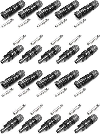 Оригінальні роз&39єми MC4 для відновлюваної енергії для кабелю 4-6 мм типу X PV-KST4/6 шт. та PV-KBT4/6 шт. із зовнішнім діаметром 5,5-7,4 мм, з ПДВ та без ПДВ (0 ПДВ (приватні фотоелектричні системи), 10)