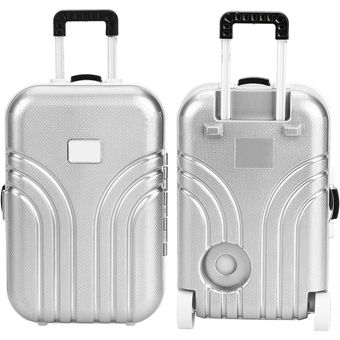 Мила міні-валіза SUNGOOYUE з пластику, рожево-срібляста, для подорожей та іграшок