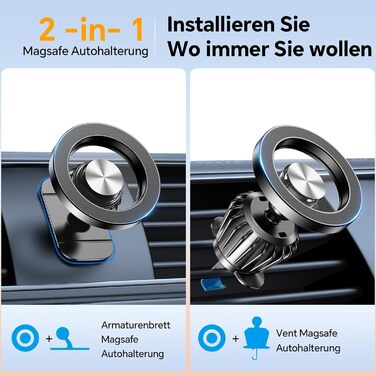 Автомобільний тримач мобільного телефону для MagSafe автомобільний тримач 20 Сильний магніт Магнітний тримач мобільного телефону а