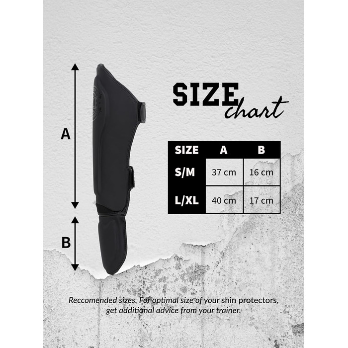 Щитки для гомілок BENLEE зі штучної шкіри Claudius чорні, розмір L-XL
