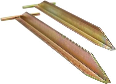 Ваш GEAR 8 x Кілочок для намету TT 400 Набір сталевих кілочків Т-подібного профілю 400 x 80/25 x 20 мм