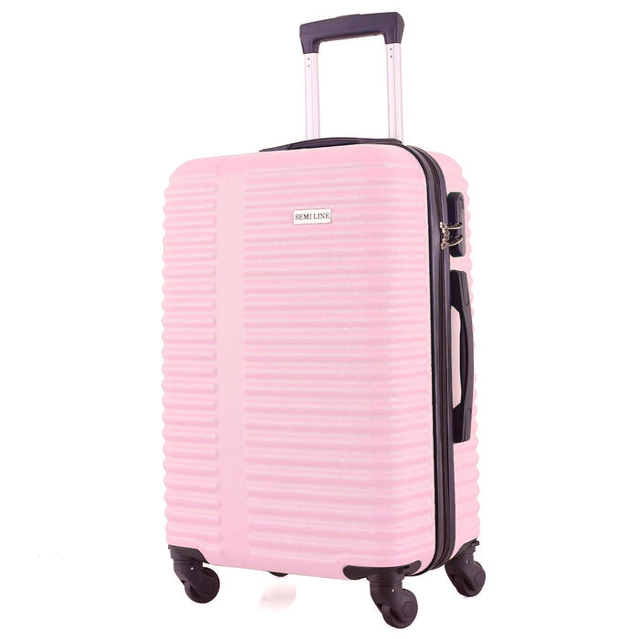 Валіза Semi Line 22' (M) Pink Cream (T5573-3)