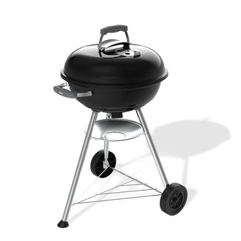 Вугільний гриль Weber Compact Kettle 47 см на стійці з колесами, модель 2026