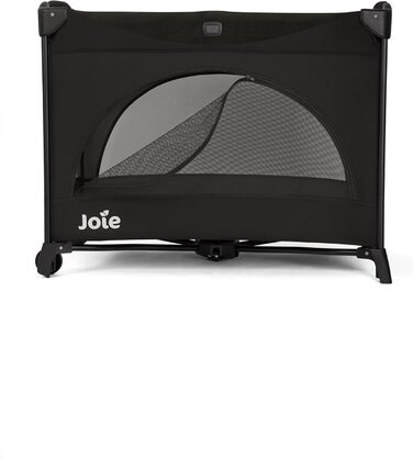 Дорожнє ліжечко Joie Kubbie Sleep, приліжкове ліжечко 2-в-1, відкидна боковина, знімний вкладиш, компактно складається від народження до 3 років (0-15 кг), колір сланцевий