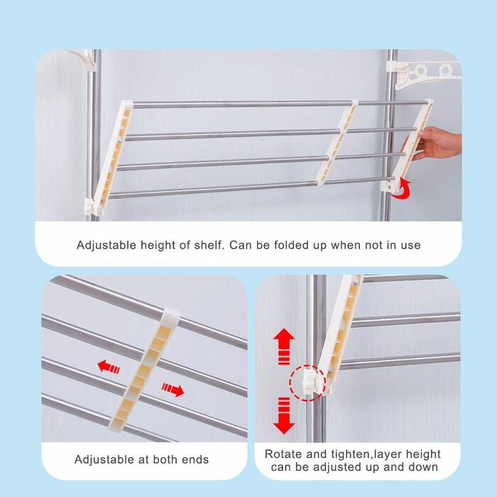 Рівнева стійка для білизни над туалетом, що економить місце у ванній кімнаті, подвійна натяжна штанга, стояча полиця, органайзер для полиць у ванній кімнаті, штанги для вішалок для одягу, не потрібно свердлити, колір слонової кістки, висота 295 см/116 дюй
