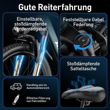 Електричний велосипед Eleglide 26 дюймів для дорослих, міський електровелосипед потужністю 250 Вт з акумулятором 36 В 10 Аг, максимальна швидкість 25 км/год, 7 швидкостей, запас ходу 35 км ідеально підходить для щоденних поїздок на роботу