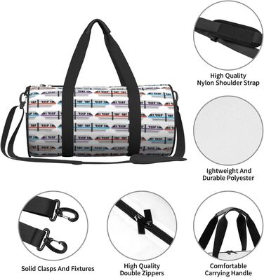 Дорожня сумка Місячні Вовки 3D, кругла, великої місткості, легка та міцна, ідеальний подарунок для походів, відпустки, ділових поїздок та іншого, на одне відділення, універсальний розмір